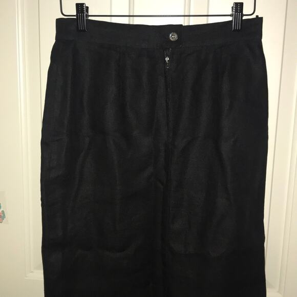 MaxMara black linen skirt size 10 - Picture 5 of 7